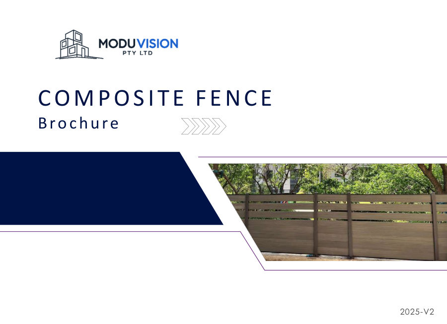 Cover of the Moduvision Composite Fencing Brochure