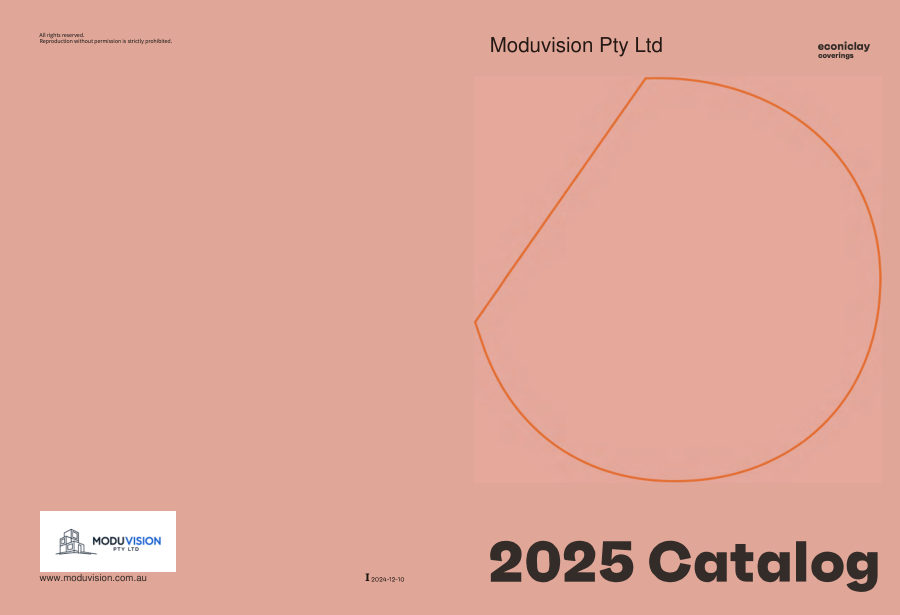 Cover of the Moduvision MCM Wall Cladding Catalogue