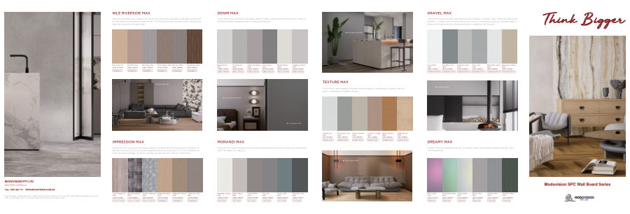 Cover of the Moduvision Wall Board Series Brochure