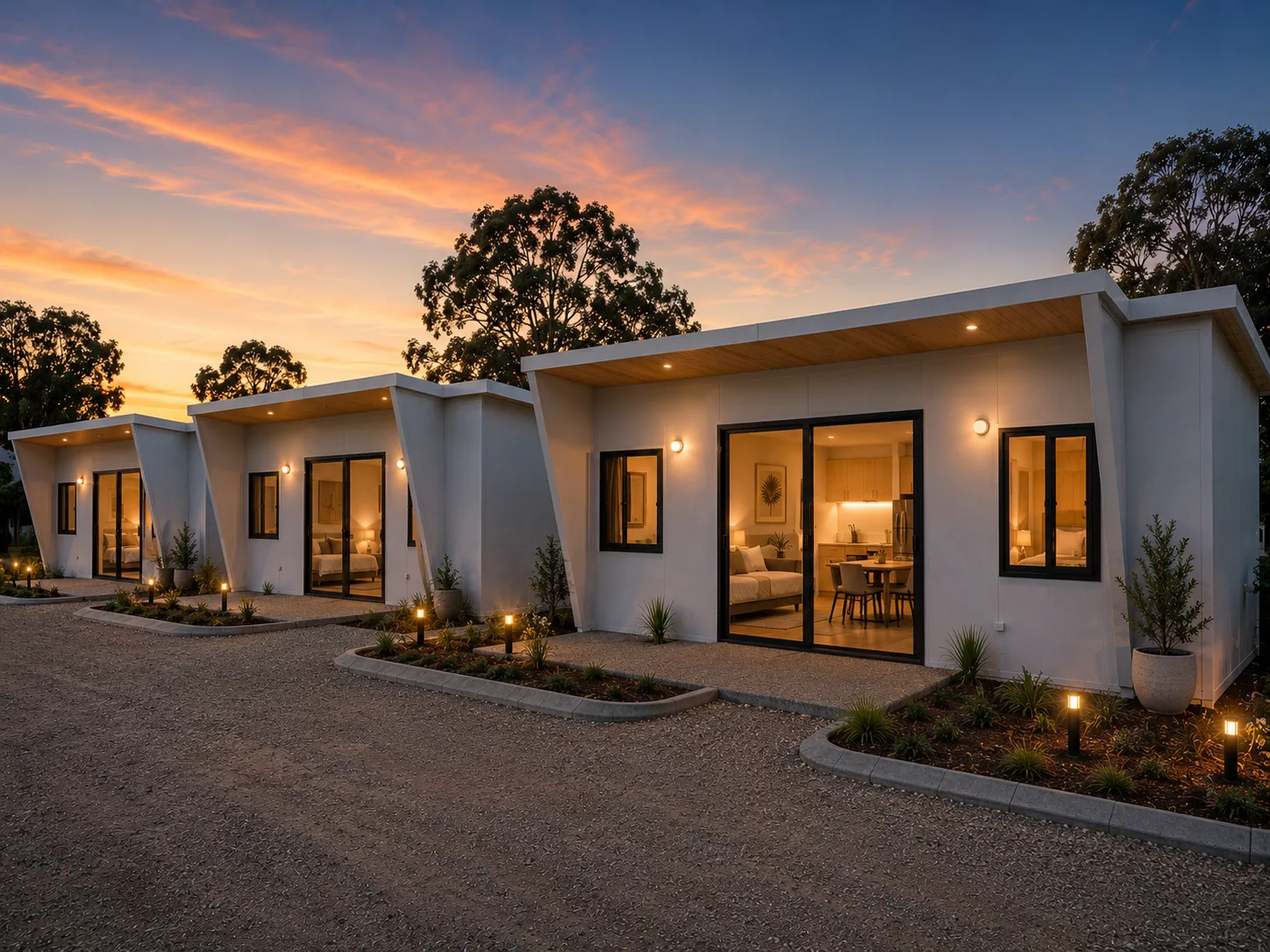 Tourism accommodation development — modular transportable cabins