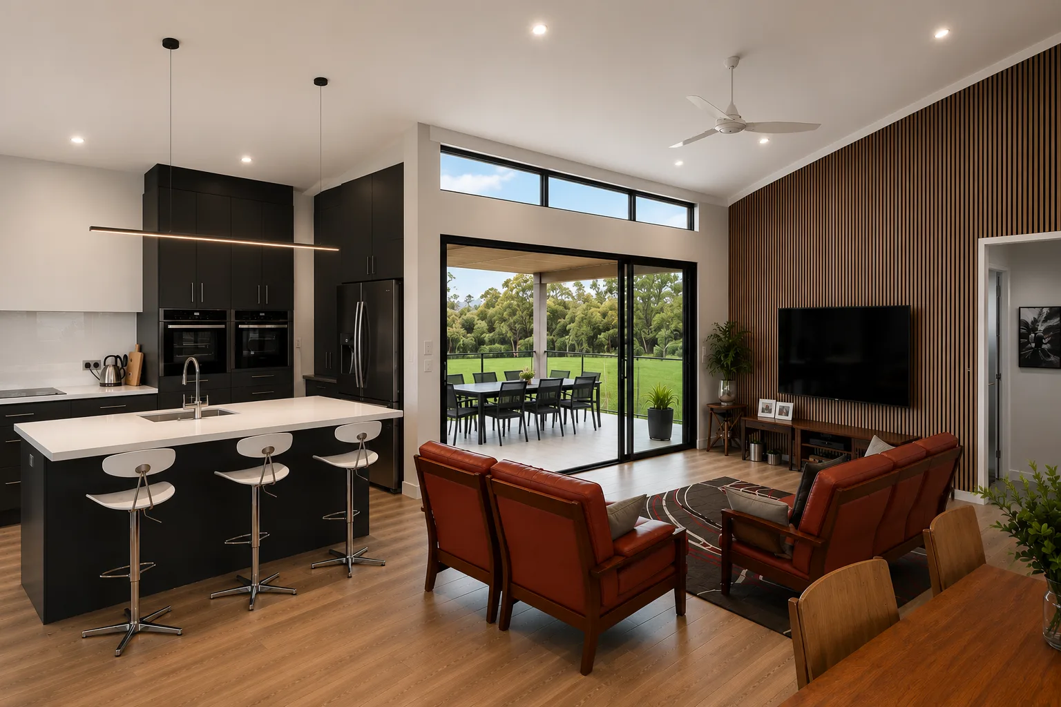 Interior of a modern modular home